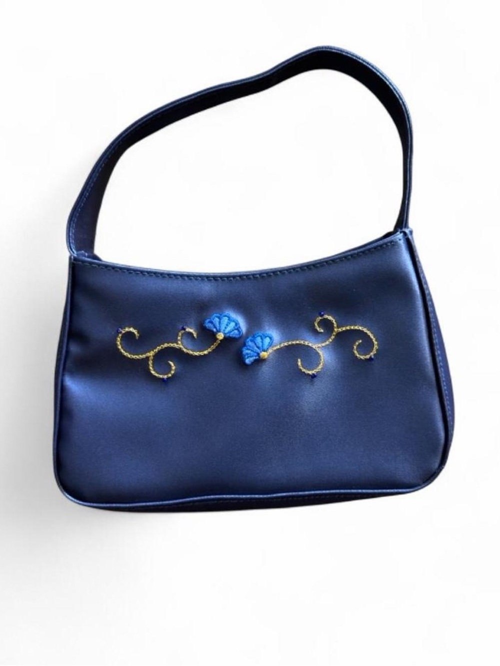 NWOT Avon Embroidered Blue Purse